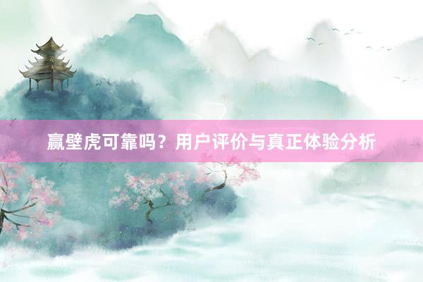 赢壁虎可靠吗？用户评价与真正体验分析