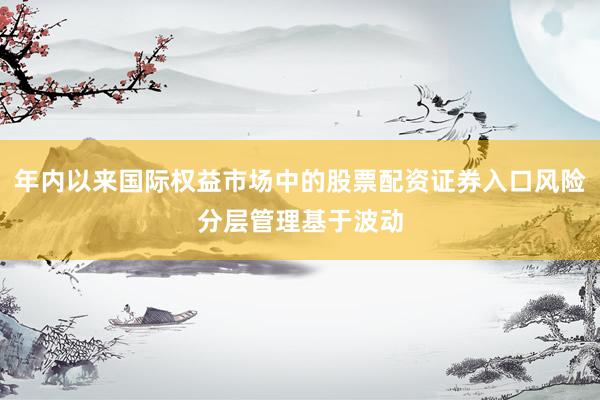 年内以来国际权益市场中的股票配资证券入口风险分层管理基于波动