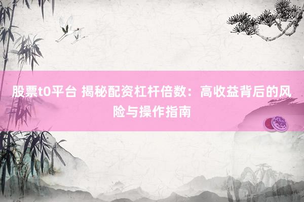 股票t0平台 揭秘配资杠杆倍数：高收益背后的风险与操作指南